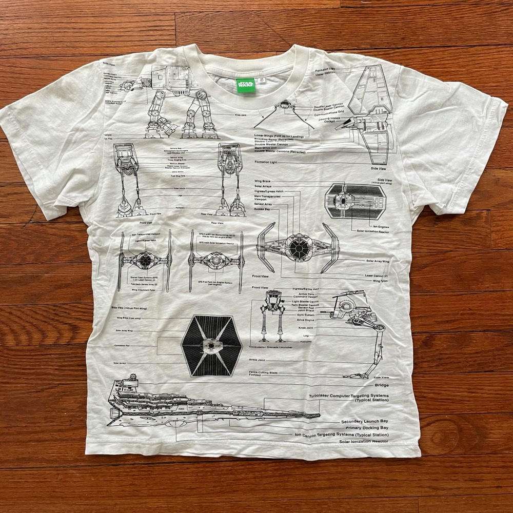 Uniqlo Star Wars Empire Rebel Ships T-Shirt XS